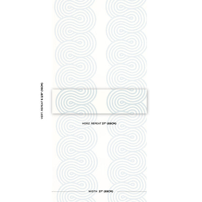 SCHUMACHER WALLCOVERING  MOON RIVER GIRALDI   SKY   - 5014791