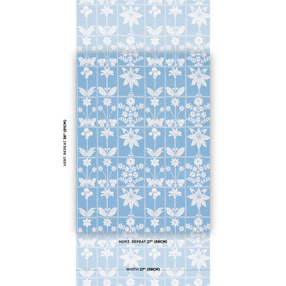 SCHUMACHER  FOLLY COVE GEORGIA WILDFLOWERS   BLUE   - 5014820