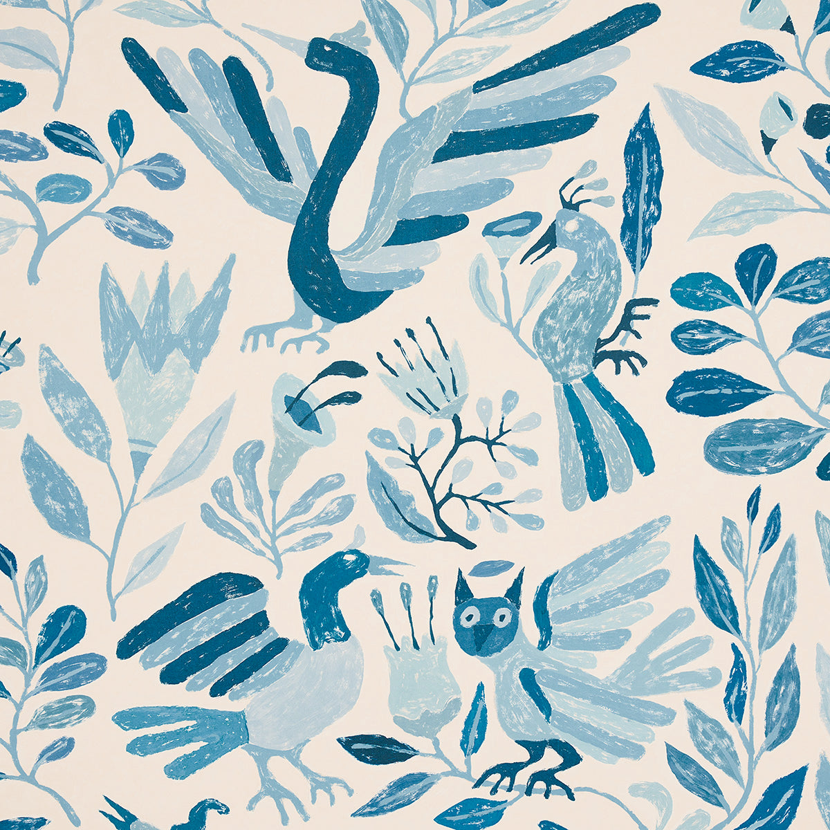 SCHUMACHER WALLCOVERING  ABEL MACIAS CANOPY   BLUE BIRDS   - 5014830
