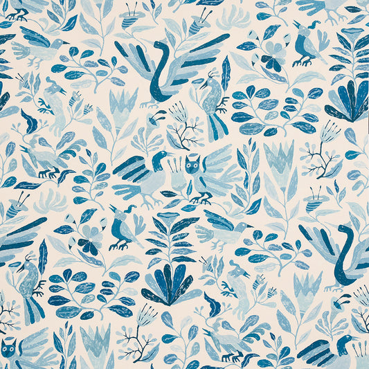 SCHUMACHER WALLCOVERING  ABEL MACIAS CANOPY   BLUE BIRDS   - 5014830