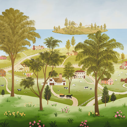 SCHUMACHER WALLCOVERING  AMERICANA EATON'S LANDSCAPE PANEL SET   DOCUMENT   - 5014850