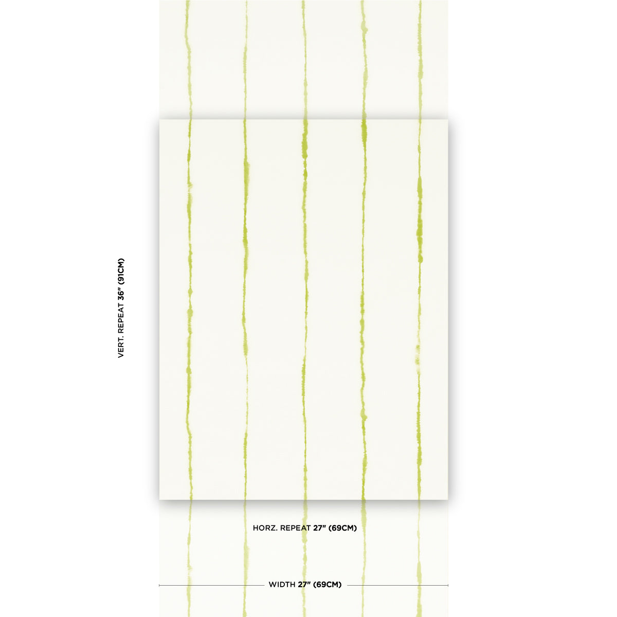SCHUMACHER  BACKDROP EPHEMERA   CHARTREUSE   - 5014871