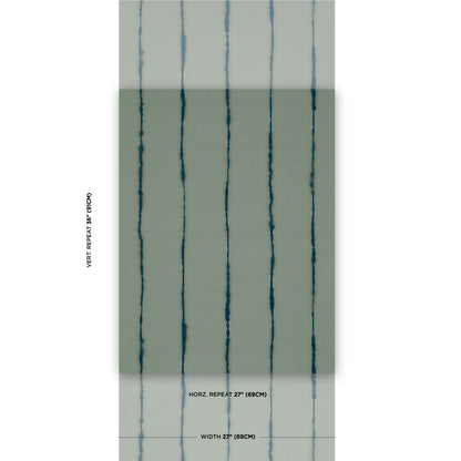 SCHUMACHER  BACKDROP EPHEMERA   TEAL GRAY   - 5014872