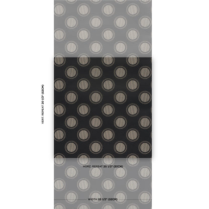 SCHUMACHER WALLCOVERING  NEISHA CROSLAND WATERMARK   BLACK & WHITE   - 5015012