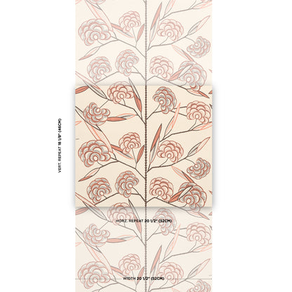 SCHUMACHER WALLCOVERING  NEISHA CROSLAND JACOB'S TREE   OLD ROSE   - 5015030