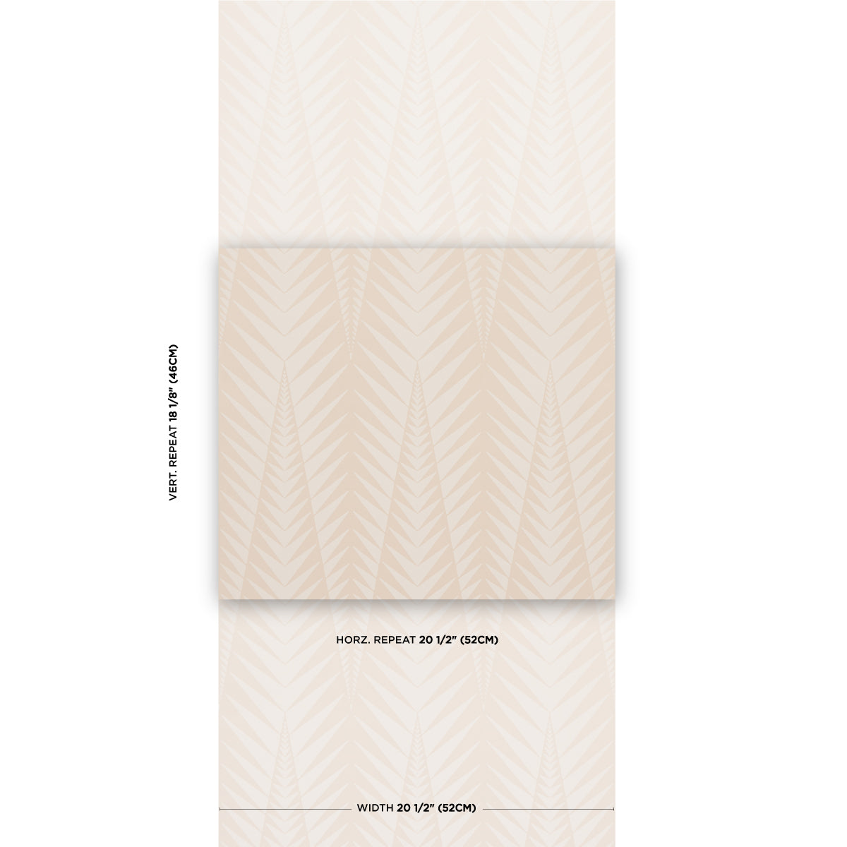 Stone white zebra-striped wallpaper sample sheet