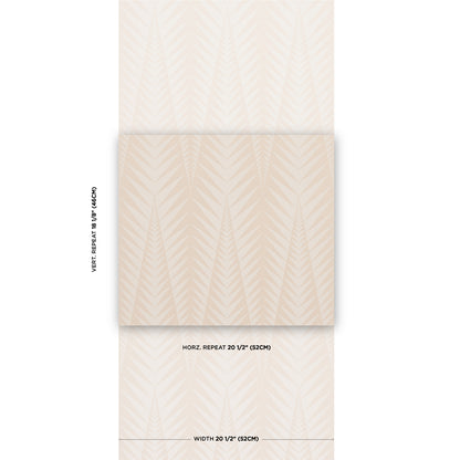 Stone white zebra-striped wallpaper sample sheet