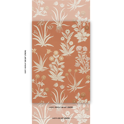 SCHUMACHER WALLCOVERING  NEISHA CROSLAND CULPEPER   OX ORANGE   - 5015090