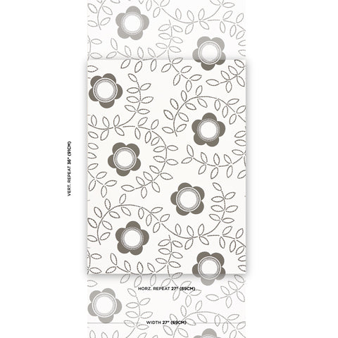 SCHUMACHER  NEISHA CROSLAND TUDOR ROSE   Charcoal White   - 5015100