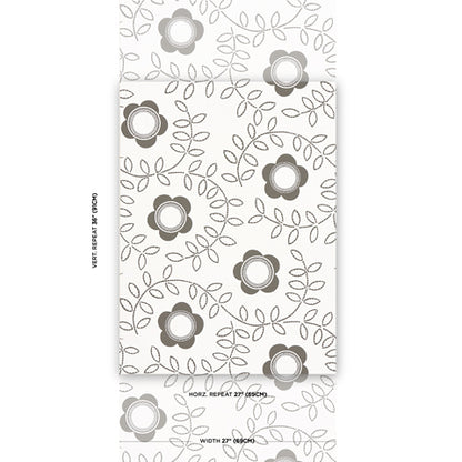 SCHUMACHER  NEISHA CROSLAND TUDOR ROSE   Charcoal White   - 5015100