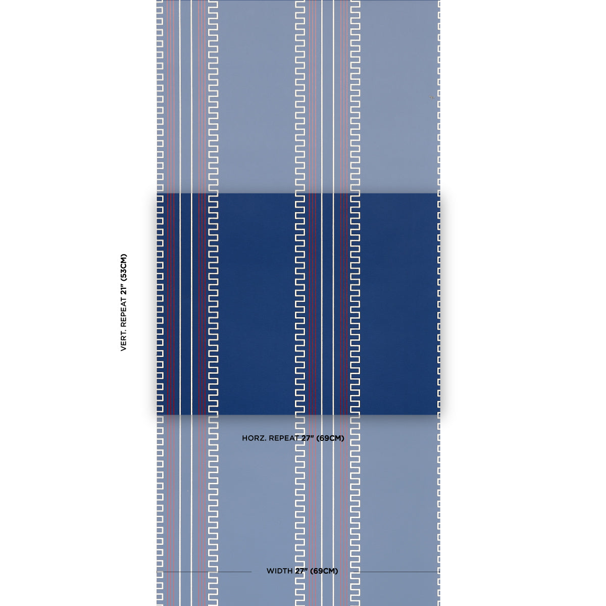 SCHUMACHER  Mary Mcdonald Greco Stripe   Navy   - 5015141