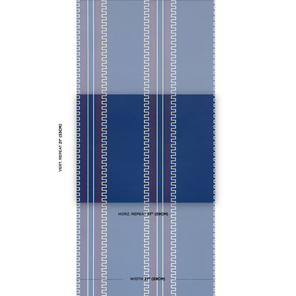 SCHUMACHER  Mary Mcdonald Greco Stripe   Navy   - 5015141