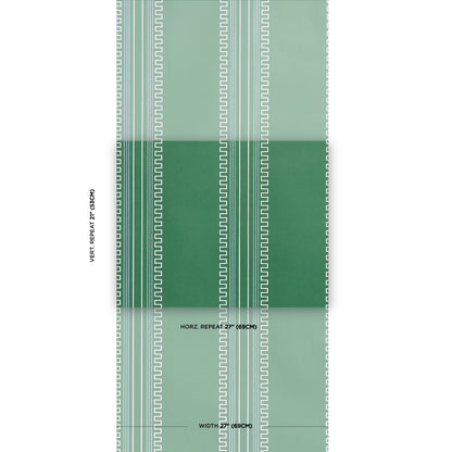 SCHUMACHER  Mary Mcdonald Greco Stripe   Green   - 5015142