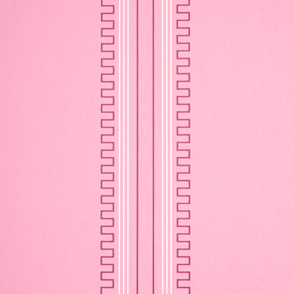 Pink background with a central white stripe in a simple striped pattern.