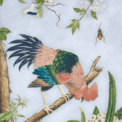 SCHUMACHER WALLCOVERING  MARY MCDONALD LES OISEAUX PANEL SET   SKY   - 5015150