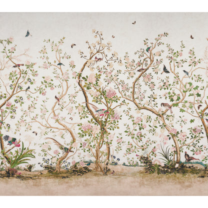 SCHUMACHER WALLCOVERING  MARY MCDONALD LES OISEAUX PANEL SET   IVORY   - 5015151