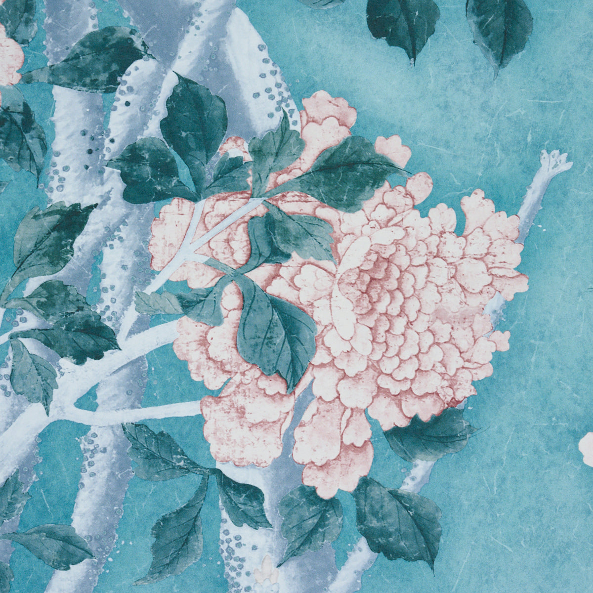 SCHUMACHER  PERENNIAL FAVORITES LES OISEAUX PANEL SET   BLUE TURQUOISE   - 5015156