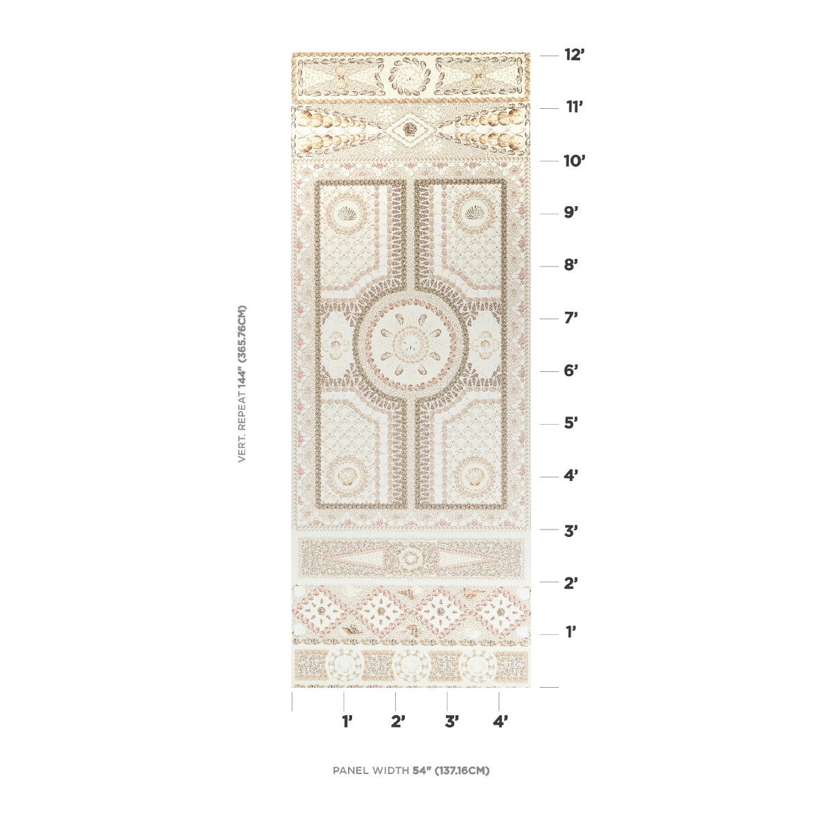 SCHUMACHER  MARY MCDONALD SHELL GROTTO PANEL A   S,   - 5015161