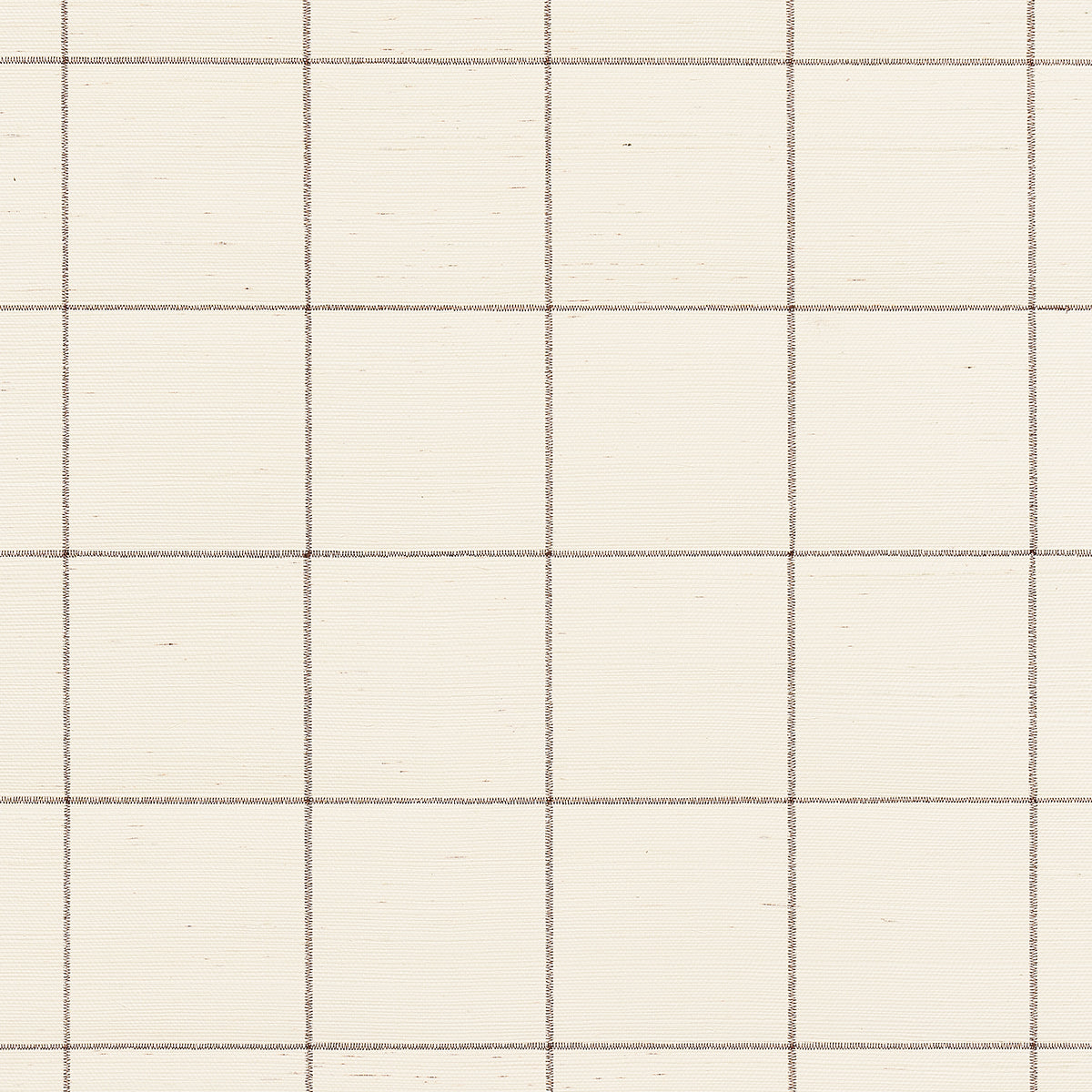 SCHUMACHER  TEXTURED WALLCOVERINGS & PRINTED GRASSCLOTHS WINDOWPANE EMBROIDERED SISAL   JAVA   - 5015201