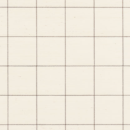 SCHUMACHER  TEXTURED WALLCOVERINGS & PRINTED GRASSCLOTHS WINDOWPANE EMBROIDERED SISAL   JAVA   - 5015201