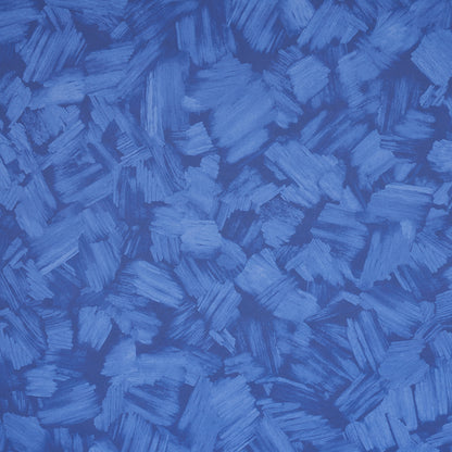 Abstract blue brushstroke pattern with cobalt and navy hues, textured surface.