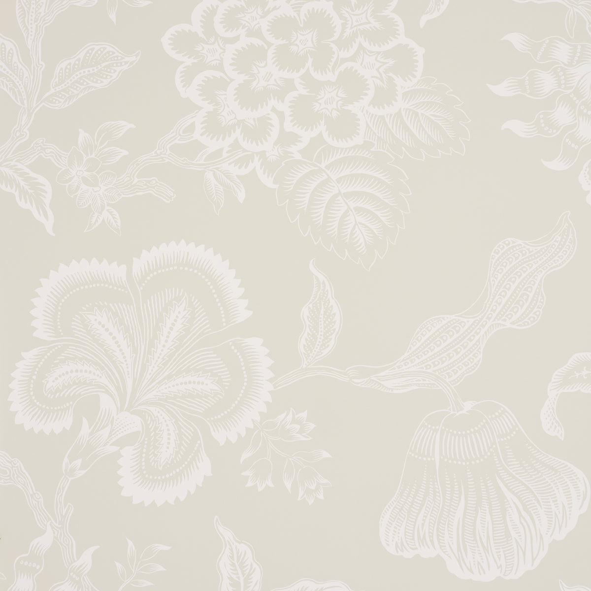SCHUMACHER  CELERIE KEMBLE HOTHOUSE FLOWERS SILHOUETTE   CREAM   - 5015320