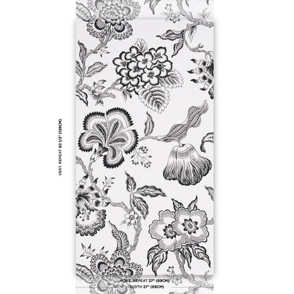 SCHUMACHER  CELERIE KEMBLE HOTHOUSE FLOWERS SILHOUETTE   BLACK , WHITE   - 5015323
