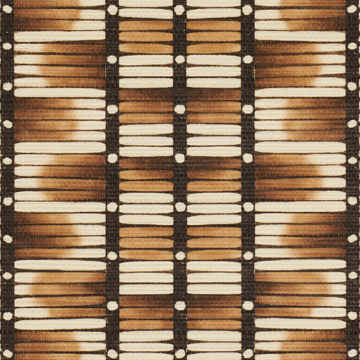 Celerie Kemble Quill Porcupine wallpaper by Schumacher — textured multi-width stripe geometric wallpaper for luxury interior design.