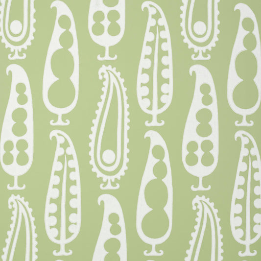 SCHUMACHER  DRUSUS TABOR PAISLEY PEAS   GREEN   - 5015381