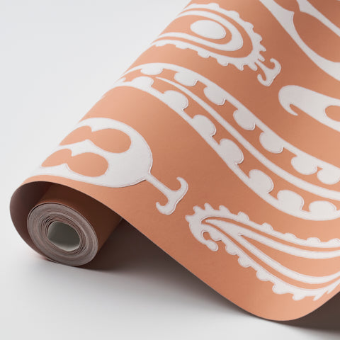 SCHUMACHER  DRUSUS TABOR PAISLEY PEAS   Terracotta   - 5015383