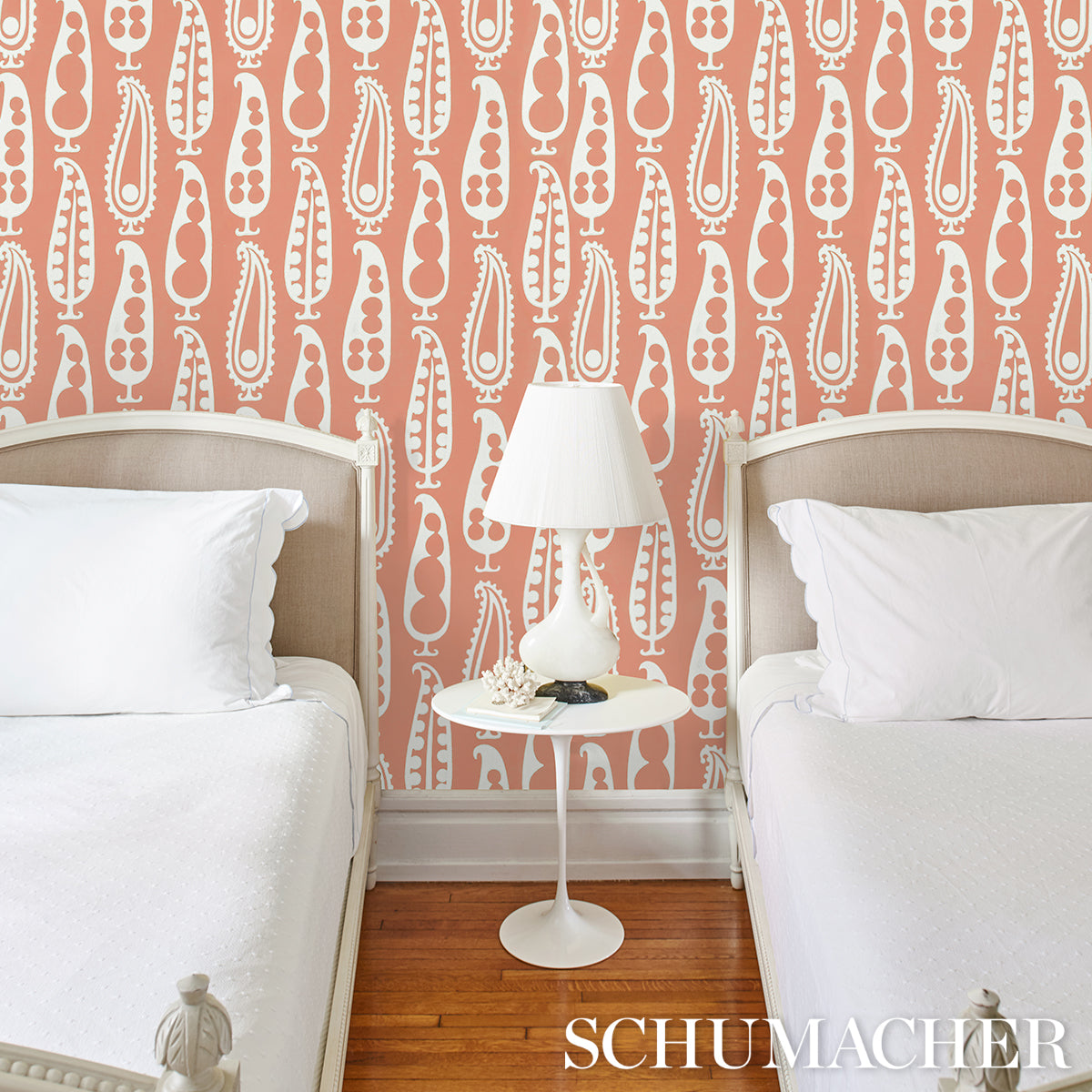 SCHUMACHER  DRUSUS TABOR PAISLEY PEAS   Terracotta   - 5015383