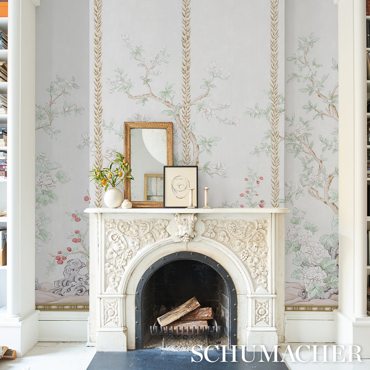 SCHUMACHER  PANELS VICTORIA PANEL SET   STONE   - 5015401