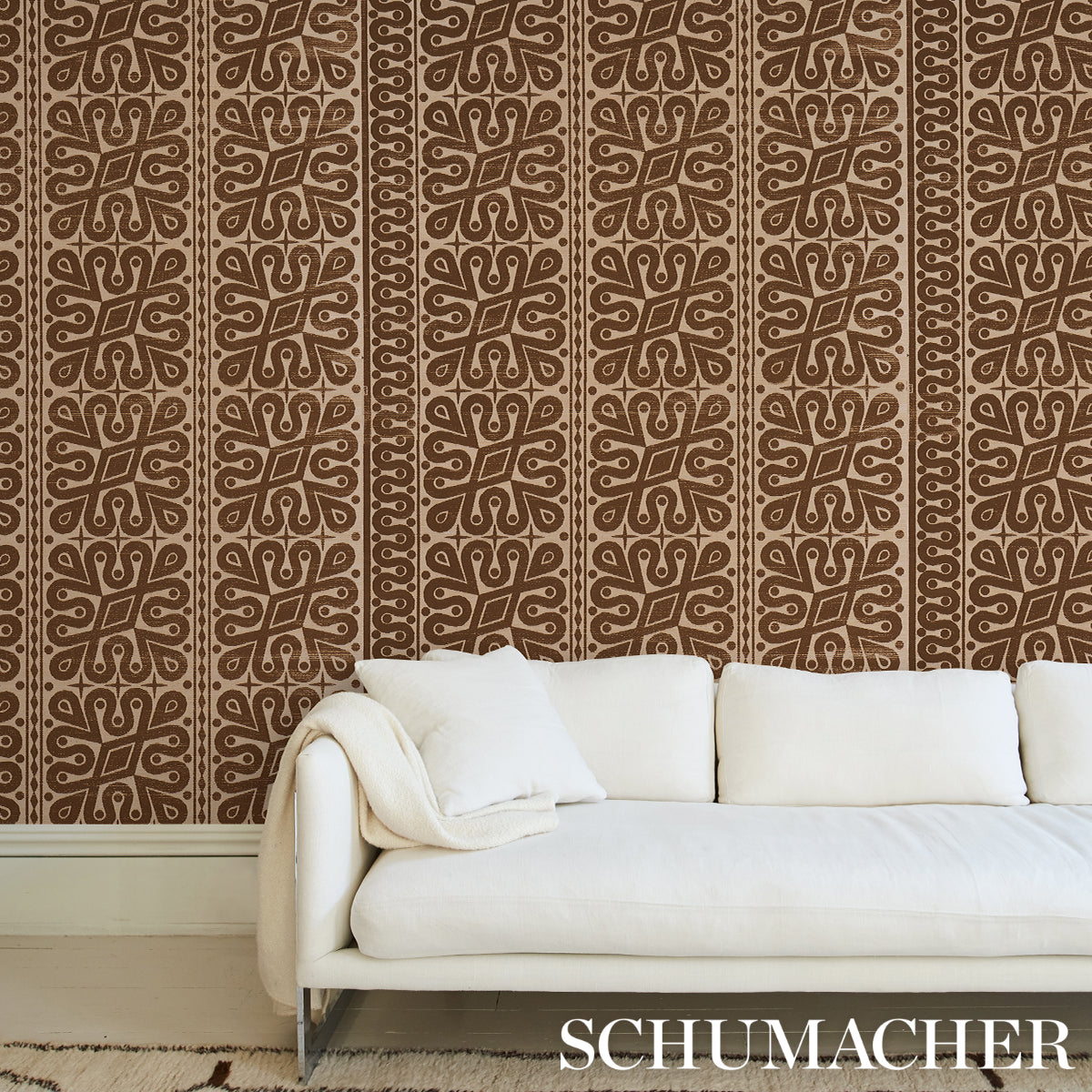 SCHUMACHER  Celerie Kemble Borneo Grasscloth   Brown   - 5015410