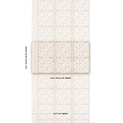 SCHUMACHER  Celerie Kemble Borneo Grasscloth   White   - 5015411