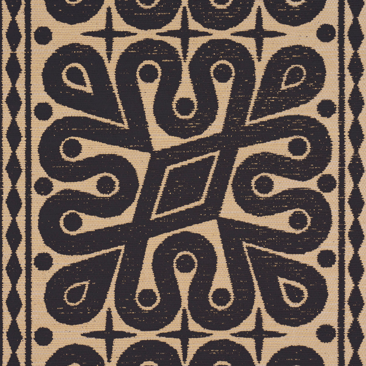 SCHUMACHER  Celerie Kemble Borneo Grasscloth   Black   - 5015412