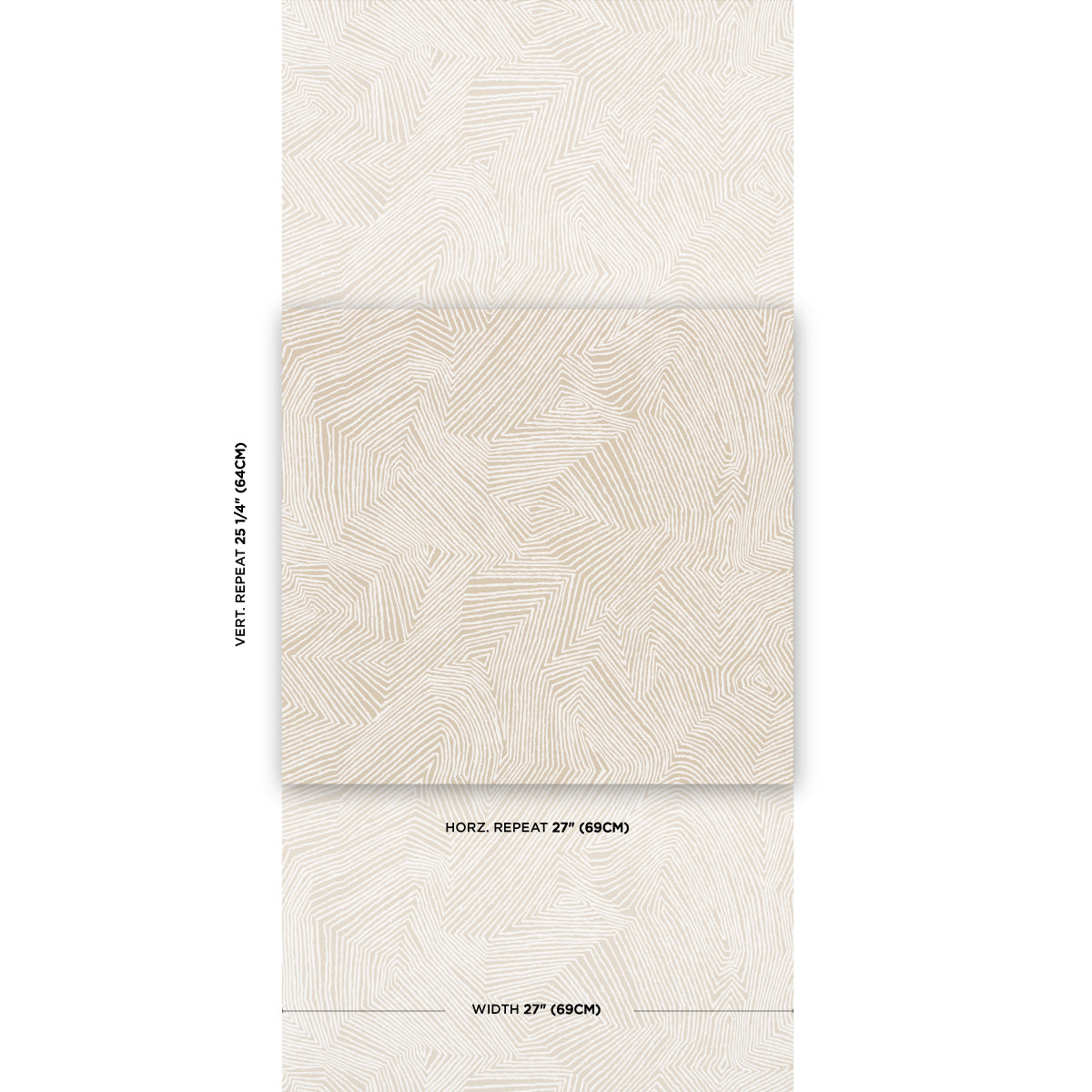 SCHUMACHER WALLCOVERING  EARTH AND SKY LABYRINTH GRAND   DUNE   - 5015430