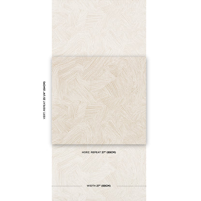 SCHUMACHER WALLCOVERING  EARTH AND SKY LABYRINTH GRAND   DUNE   - 5015430