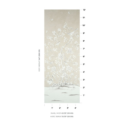 SCHUMACHER  PANELS CHINOIS PALAIS PANEL   STONE   - 5015440