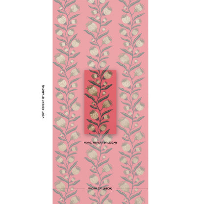 SCHUMACHER  MARIAN MCEVOY THISTLE VINE   RED , GOLD   - 5015480