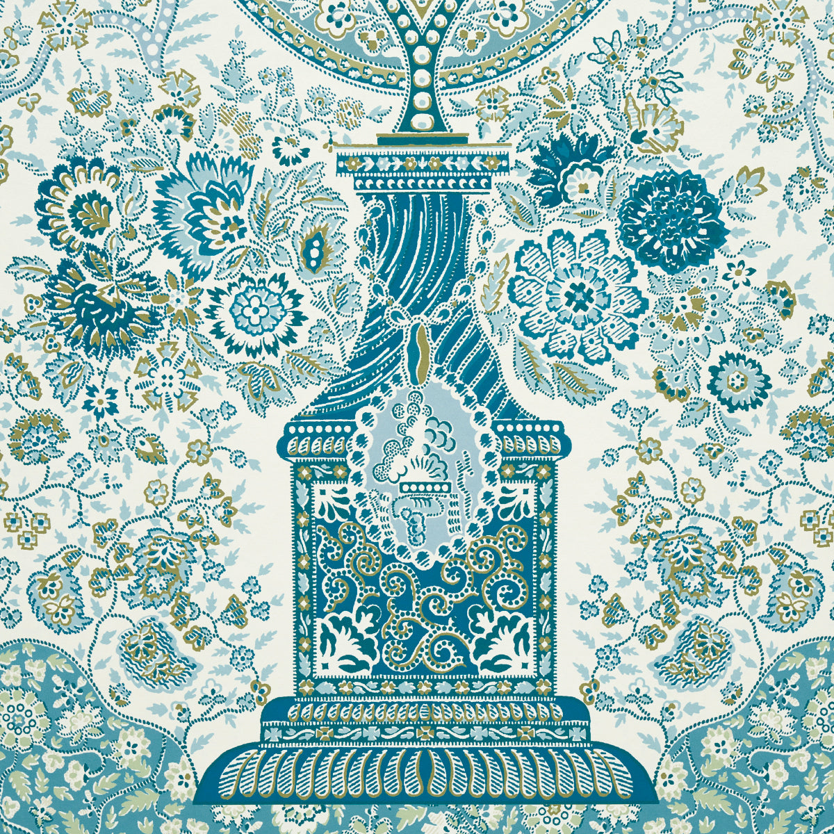 SCHUMACHER  LE MAX COLMERY PAISLEY PANEL SET   PEACOCK   - 5015510