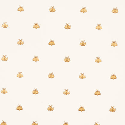 SCHUMACHER WALLCOVERING  LE MAX HUBERT'S BEES   WHITE & GOLD   - 5015530