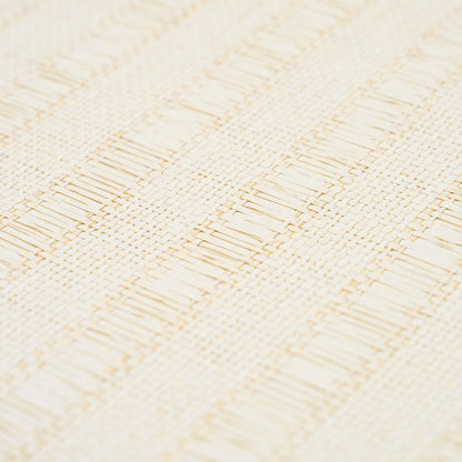 SCHUMACHER  TEXTURED & WOVEN WALLCOVERINGS JUNE WOVEN TEXTURED STRIPE   NATURAL   - 5015550