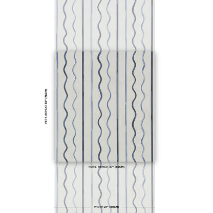 SCHUMACHER  BACKDROP AFFOGATO   CORNFLOWER , DEEP NAVY   - 5015572