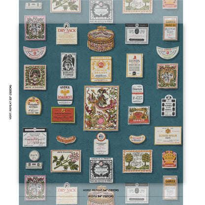 SCHUMACHER X BACKDROP SALUD   GROTTO BLUE   - 5015600