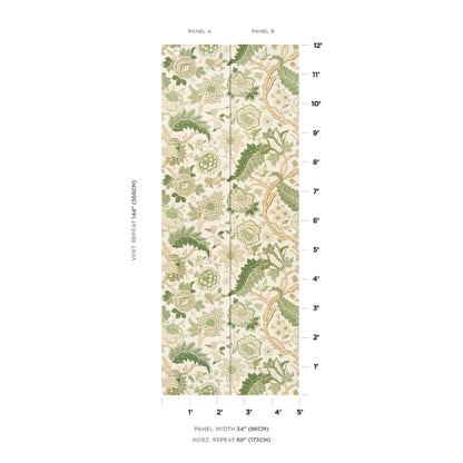 SCHUMACHER  SCHUMACHER CLASSICS DARSY TREE OF LIFE SISAL PANEL SET   LEAF   - 5015631