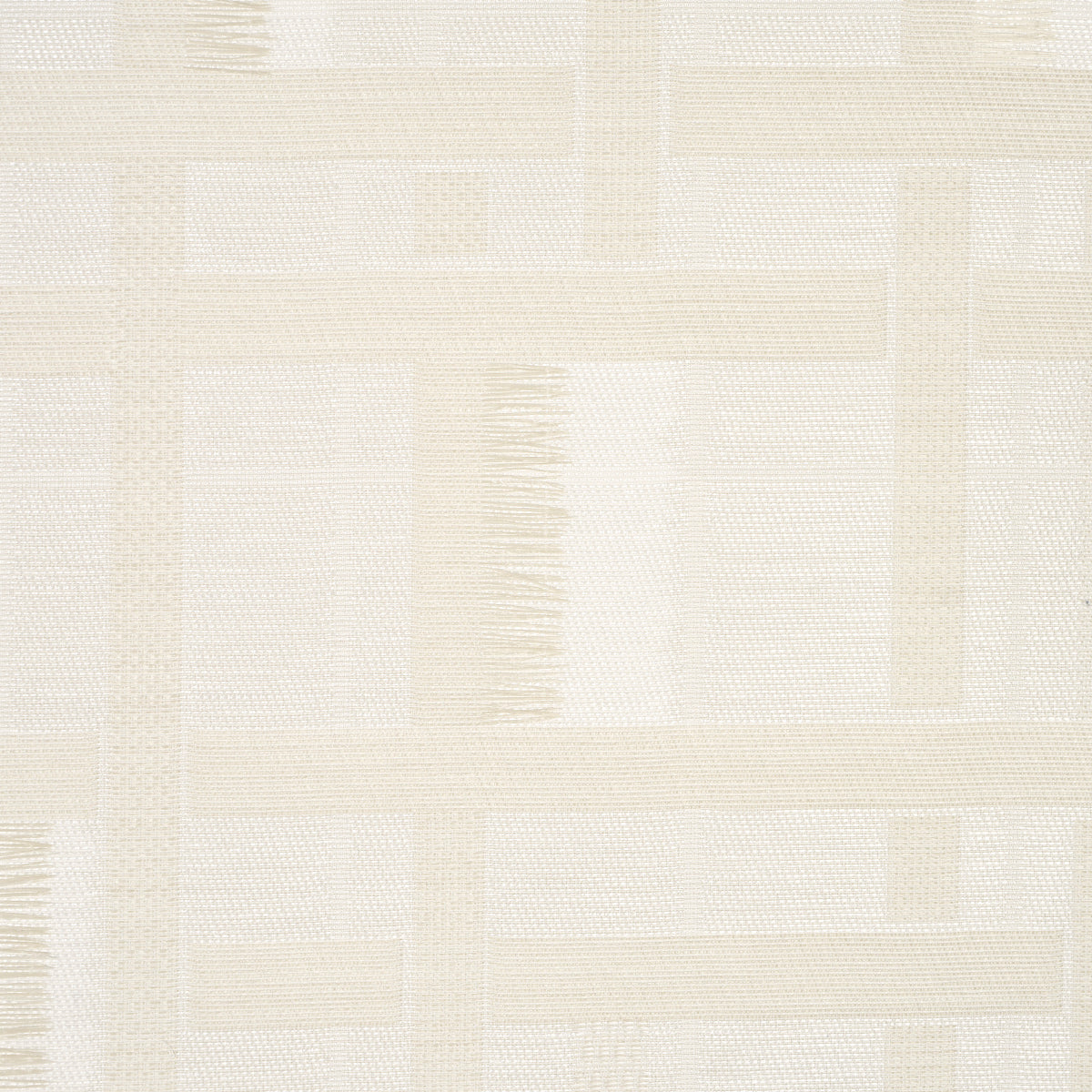 Beige parchment-colored wallcovering with cream rectangular blocks in a geometric grid pattern.