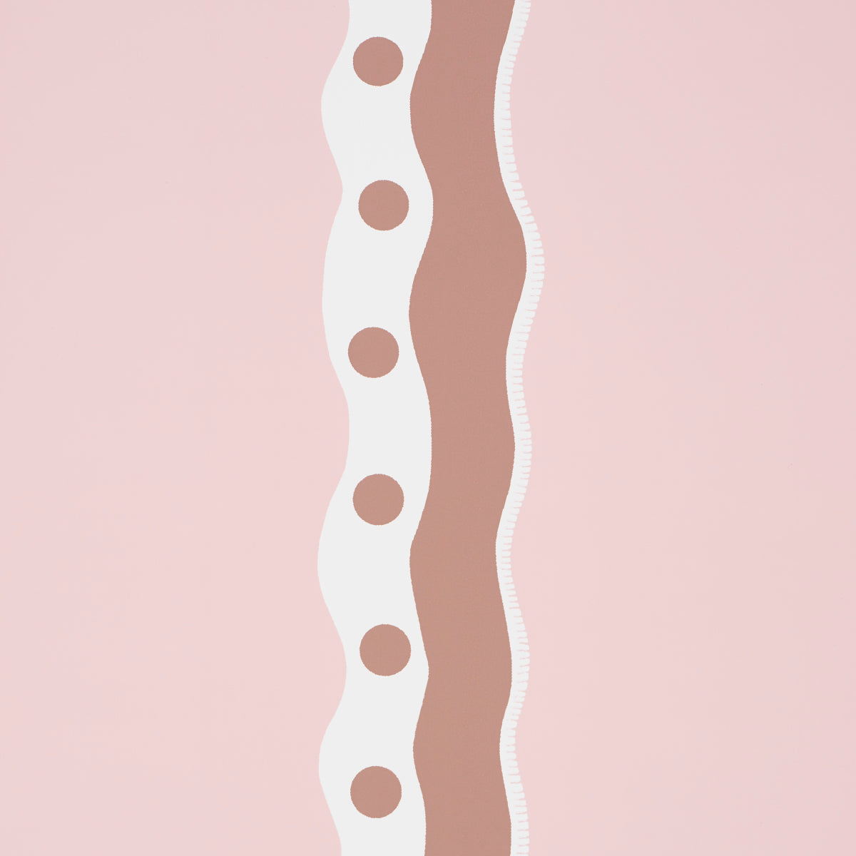 SCHUMACHER  DOMINO EFFECT ROUSSEAU STRIPE   Cocoa & Blush   - 5015741