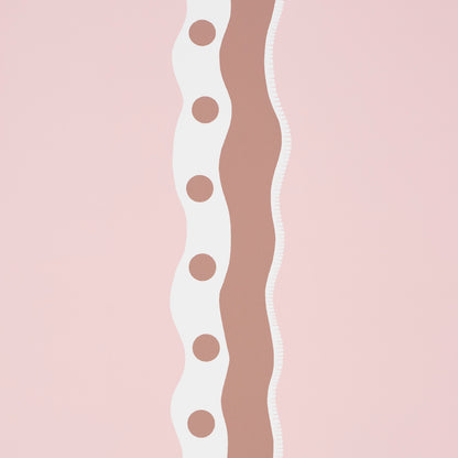 SCHUMACHER  DOMINO EFFECT ROUSSEAU STRIPE   Cocoa & Blush   - 5015741