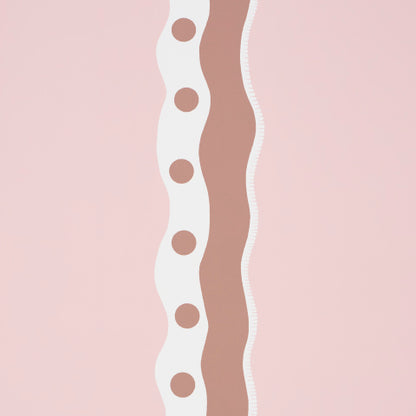 SCHUMACHER  DOMINO EFFECT ROUSSEAU STRIPE   Cocoa & Blush   - 5015741