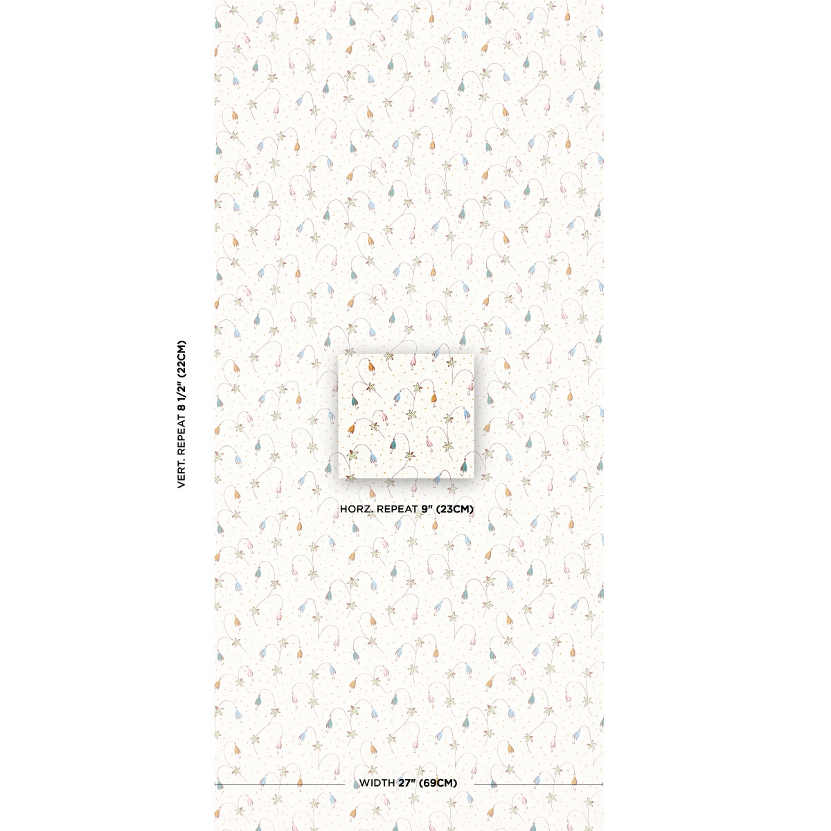 SCHUMACHER  DOMINO EFFECT LOLLY FLORAL   CONFETTI   - 5015751